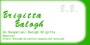brigitta balogh business card
